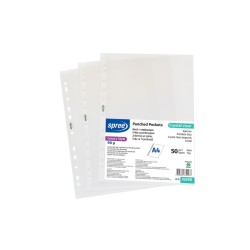 PLASTLOMME A4, GLASKLAR 90 MY 50 STK.