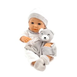 35 cm dukke med bamse skarp pris → bakkeleg