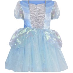 BLÅ PRINCESSE KOSTUME, 128-134