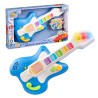 Guitar. Med touchfunktion, lys og musik. 34x17 cm. Inkl. 3 stk.