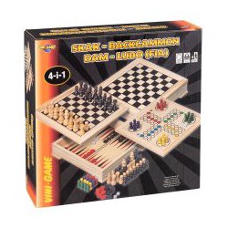 VINI 4 I 1 TRÆSPIL M.REGLR 31360