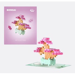 PLUS PLUS LYSERØD BONSAI TRÆ