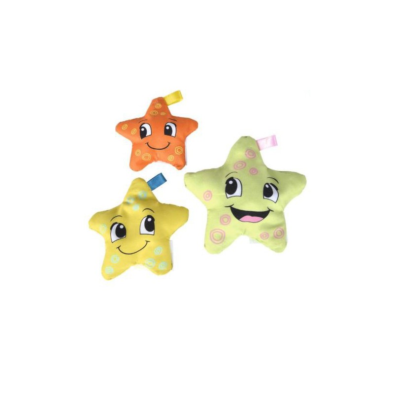 Bløde ABC søstjerner – farverige og sjove til leg.