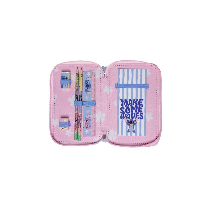 DISNEY STITCH DOBBELT PENALHUS M INDHOLD