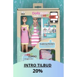 DollsWalls Designer Combo Køkken og Spisestue med 12 tusser