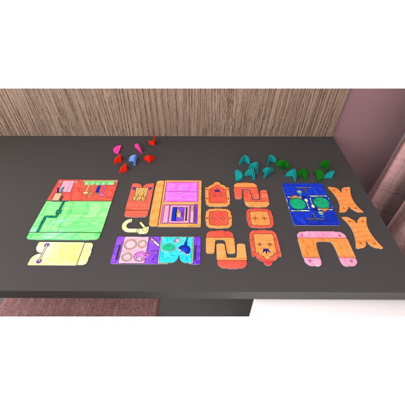 DollsWalls Designer Combo Køkken og Spisestue med 12 tusser