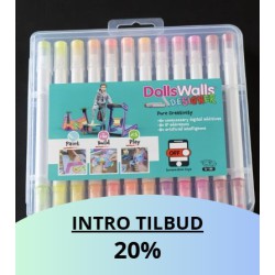 DollsWalls Designer 24 tusser i flotte farver