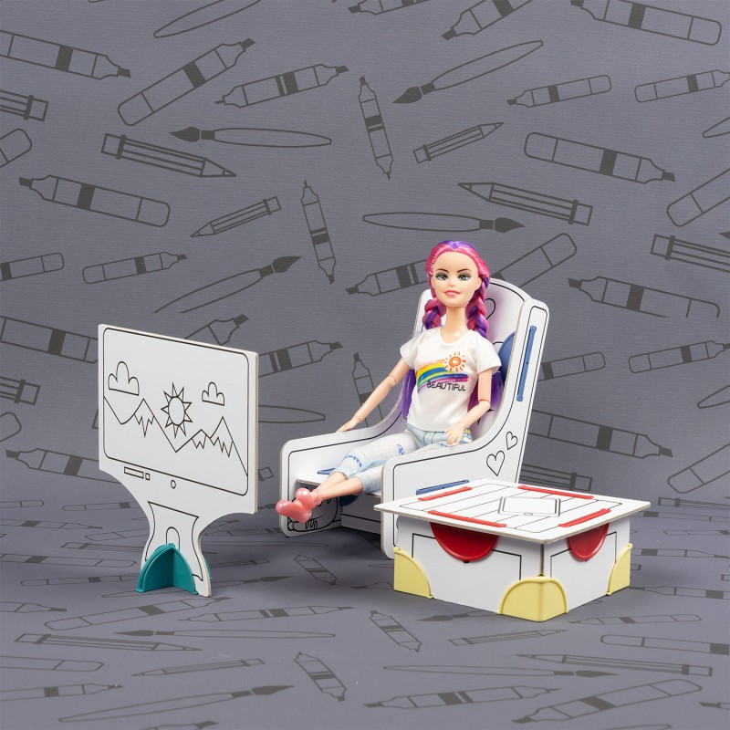 DollsWalls Designer TV-stuesæt