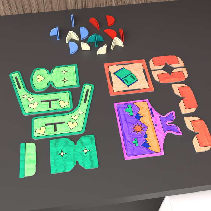 DollsWalls Designer TV-stuesæt