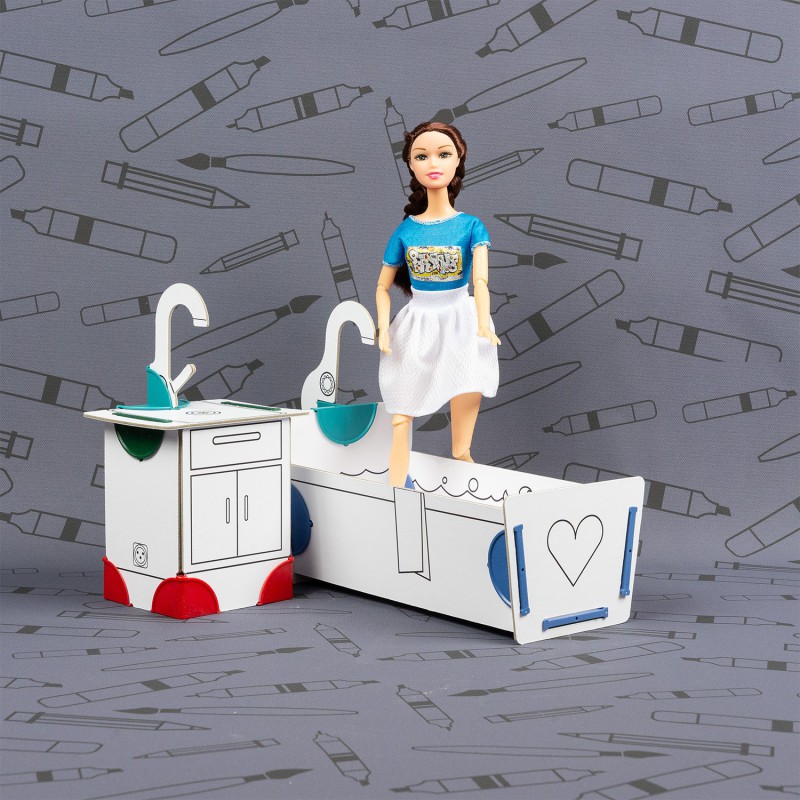 DollsWalls Designer Badeværelsessæt