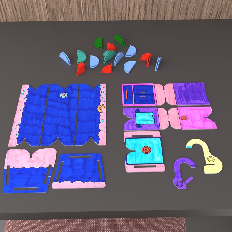 DollsWalls Designer Badeværelsessæt