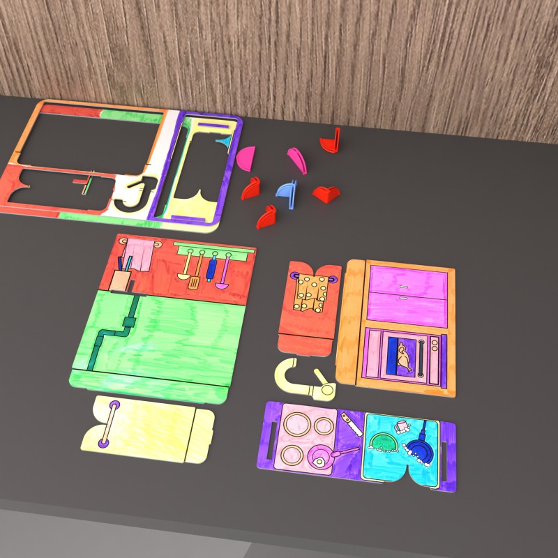 DollsWalls Designer Køkkensæt