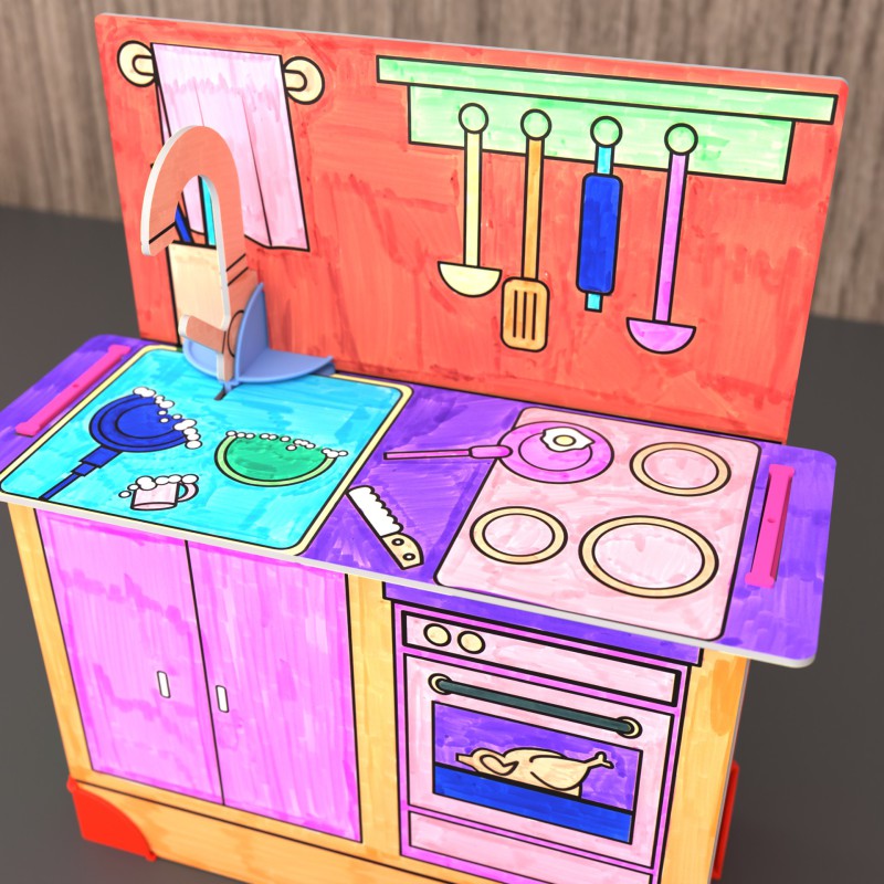 DollsWalls Designer Køkkensæt