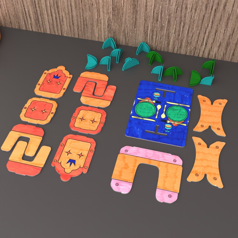 DollsWalls Designer Spisestuesæt