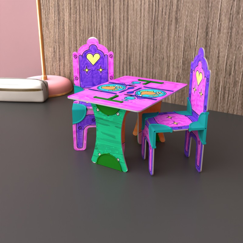 DollsWalls Designer Spisestuesæt