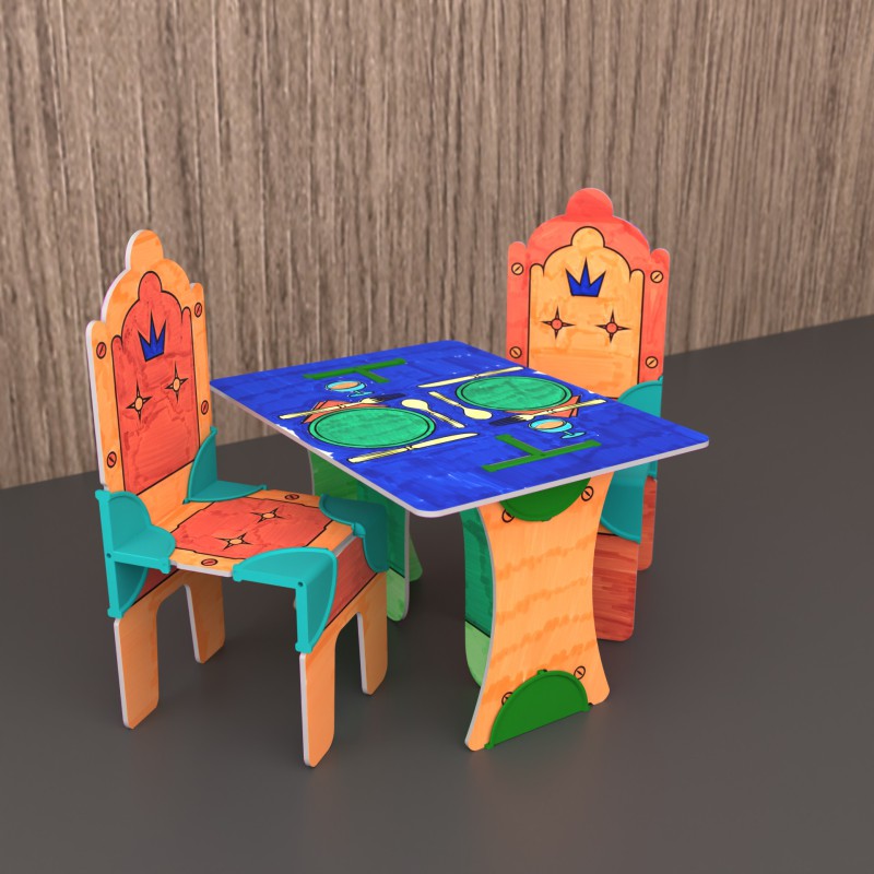 DollsWalls Designer Spisestuesæt