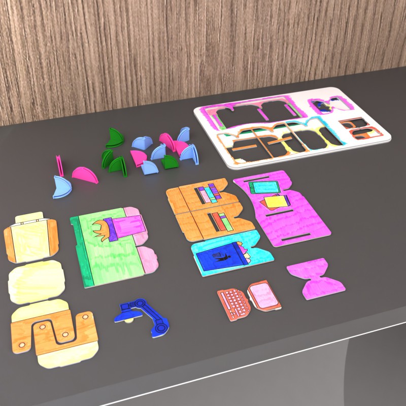 DollsWalls Designer Kontorsæt