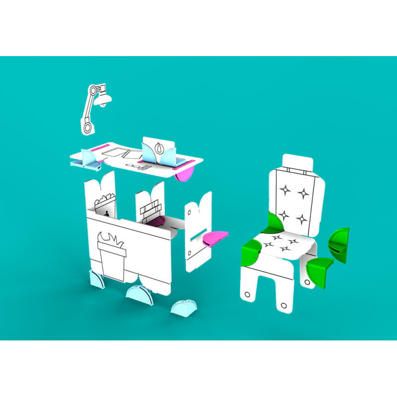 DollsWalls Designer Kontorsæt