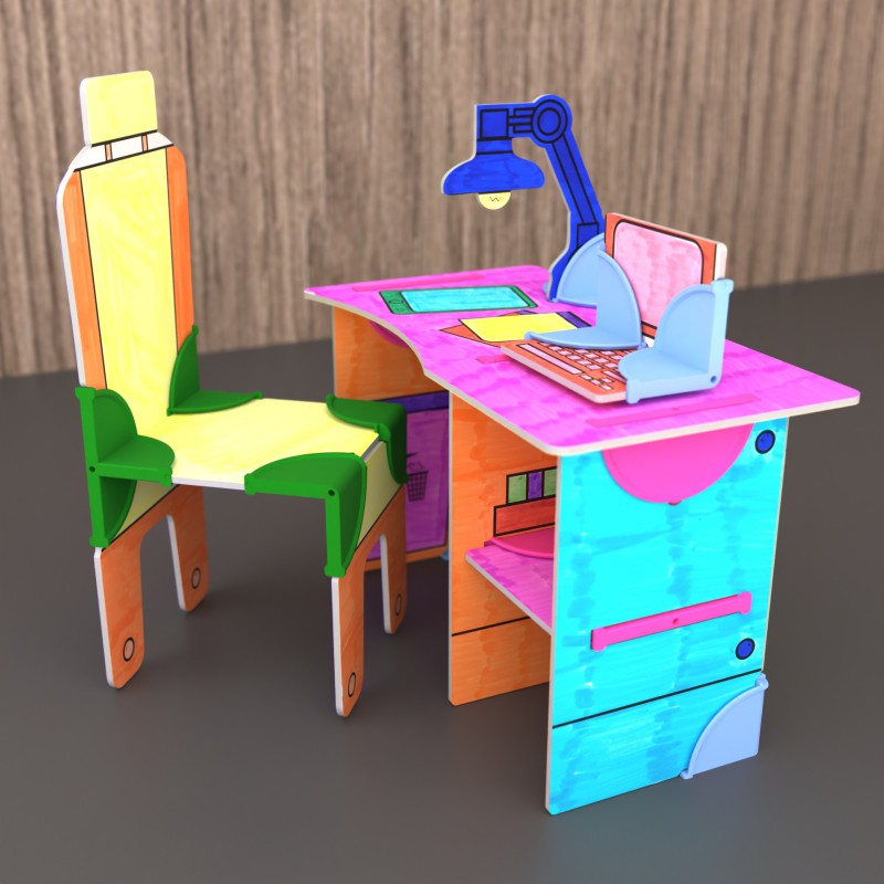 DollsWalls Designer Kontorsæt