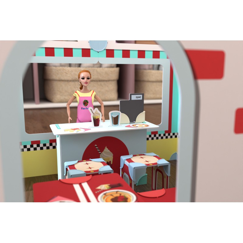 DollsWalls MEGA American Diner + Dukke