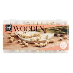 Lav dine egne perlesmykker af træperler – 130g