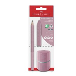 Jumbo Grip sæt 3 dele Rosa