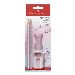 Sparkle sæt 4 dele rosa