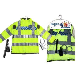 Neon Grøn Politidragt Udklædningssæt