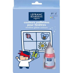 VINDUESMALING GLITTERSÆT M 5 FARVER