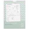 Familiekalender Ugeplan m. lister 2026