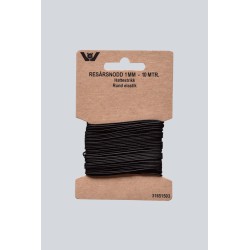 ELASTIK 1 MM 10 MTR SORT