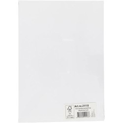 Ensfarvet gennemfarvet karton i god 180 g kvalitet.