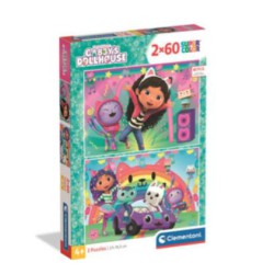 Gabby´s dukkehus 2x60 brikker skarp pris→Bakkeleg