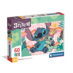 Stitch og hans bamse puslespil 60 brikker skarp pris → Bakkeleg