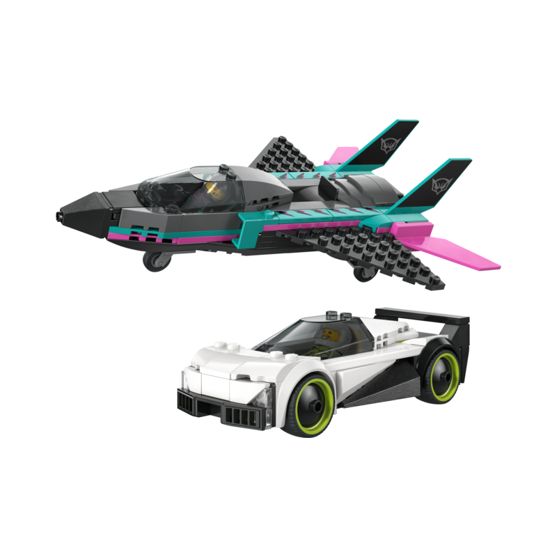 60489 Jetfly vs racerbil Skarp pris → Bakkeleg