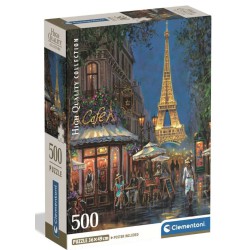 Puslespil - Eiffel cafe Skarp pris → Bakkeleg