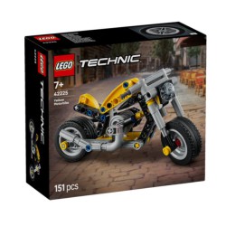 • MODELSÆT MED MOTORCYKEL – LEGO® Technic byggesættet Gul motorcykel (42225)
