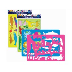 Skabelon med Dyremotiver - Assorterede Farver