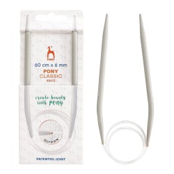 Rundpind metal 60 cm 6 mm Pony