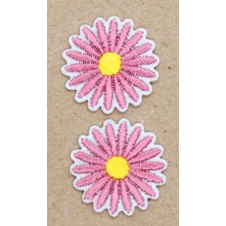 Strygemærker lyserøde margueritter