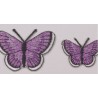 Strygemærker lilla sommerfugle