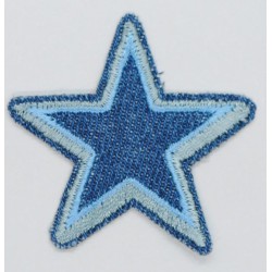 Strygemærke blå stjerne
