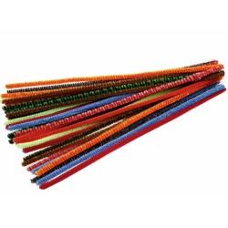 6mm ass. stribede piberenser skarp pris → bakkeleg