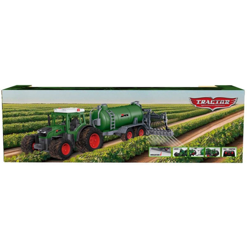 TRAKTOR MED GYLDETANK OG "VANDSPREDER" R/C Skarp pris→Bakkeleg