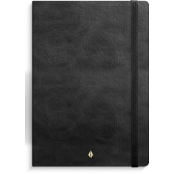 Notesbog delux A5 blank sort 92771100