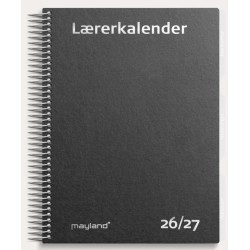Lærerkalender A5 matsort 2026/2027 forside