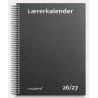 Lærerkalender A5 matsort 2026/2027 forside
