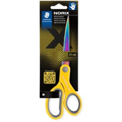 Norix saks 21 cm gul | Skole- og hobbyværktøj | Bakkeleg