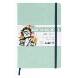 Skitsebog 14x21 mint grøn