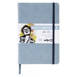 Skitsebog 14x21 blå